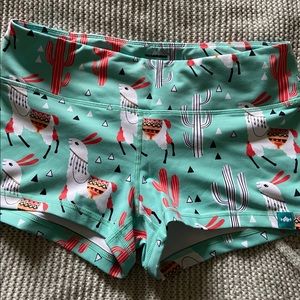 Wodbottom spandex athletic shorts